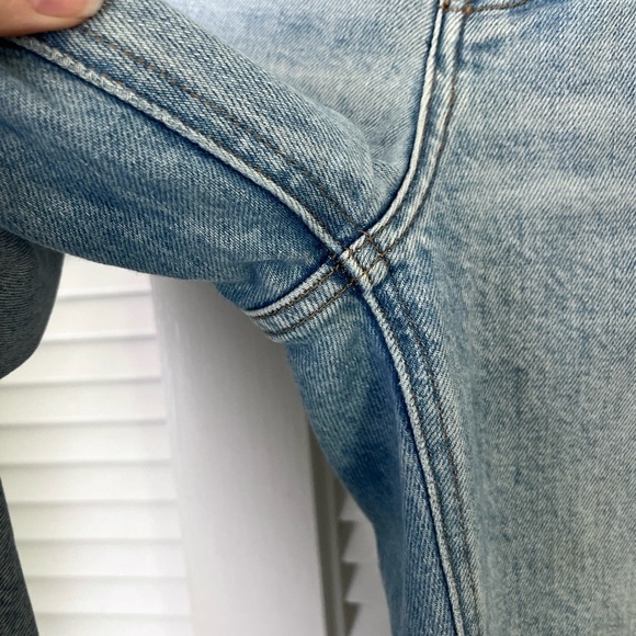 Denim Forum Aristzia The Arlo High Rise Straight Jean Ankle Light Wash | 30 x 28 - Picture 8 of 12